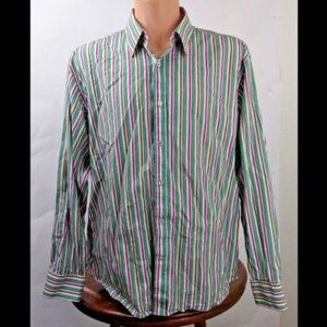 XMI Multi-Color Long Sleeve Striped Shirt Size XXL